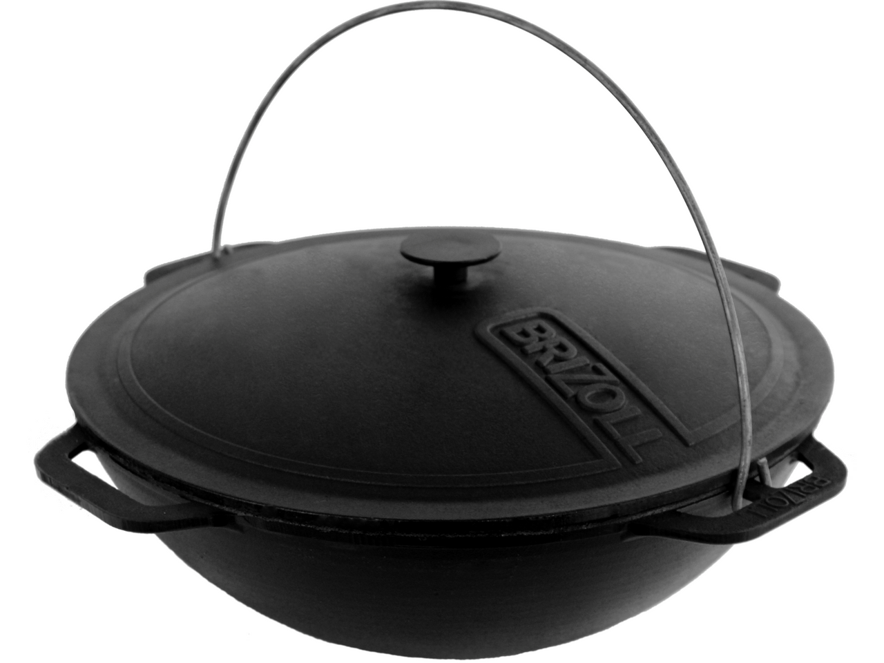 Cast iron asian cauldron WITH A LID 6 L and a bag