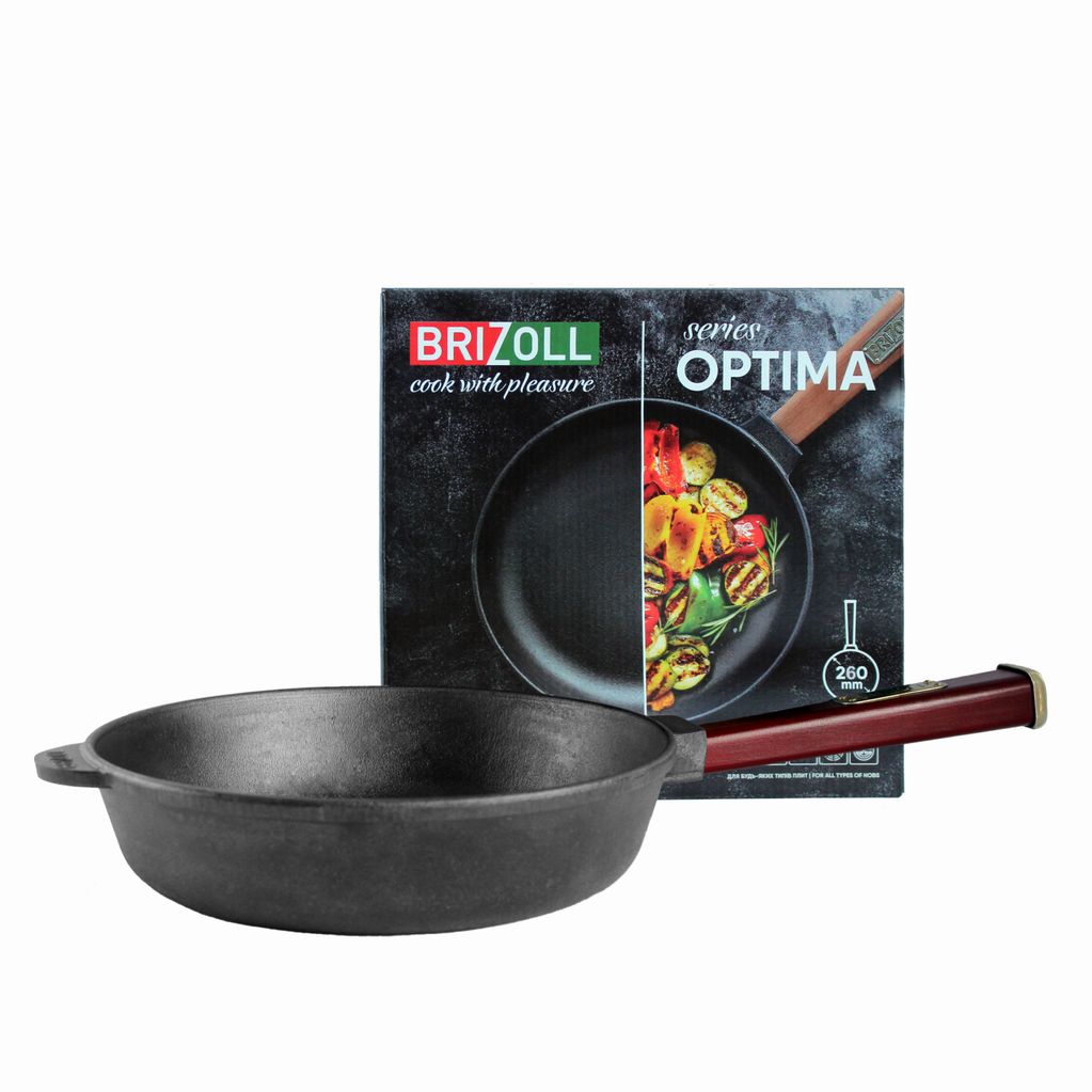 Cast iron pan with a handle Optima-Bordo 260 х 60 mm
