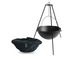 Cast iron asian cauldron 4 L with a tripod and a bag
