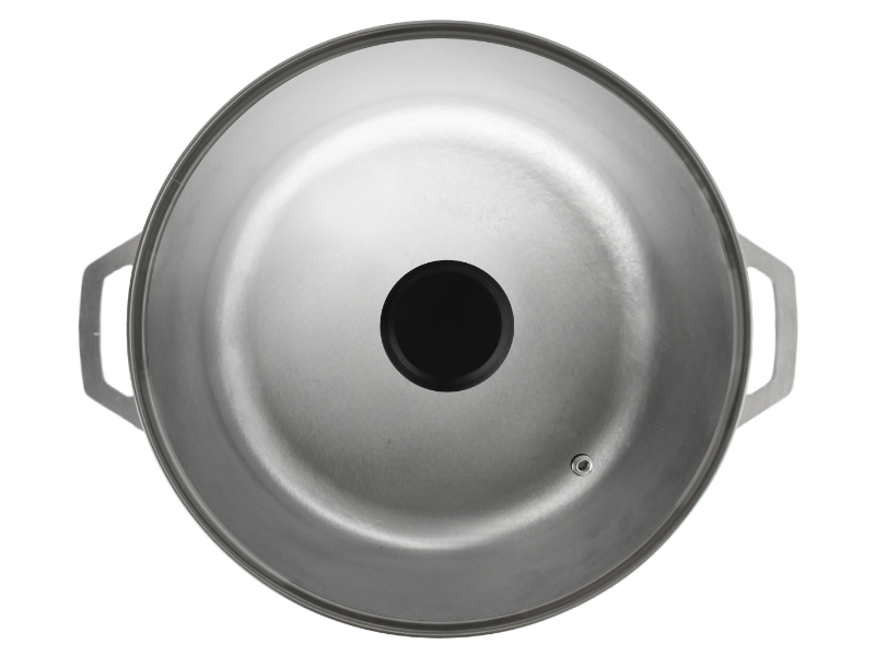 Aluminum pot Brizoll 6 l with a glass lid