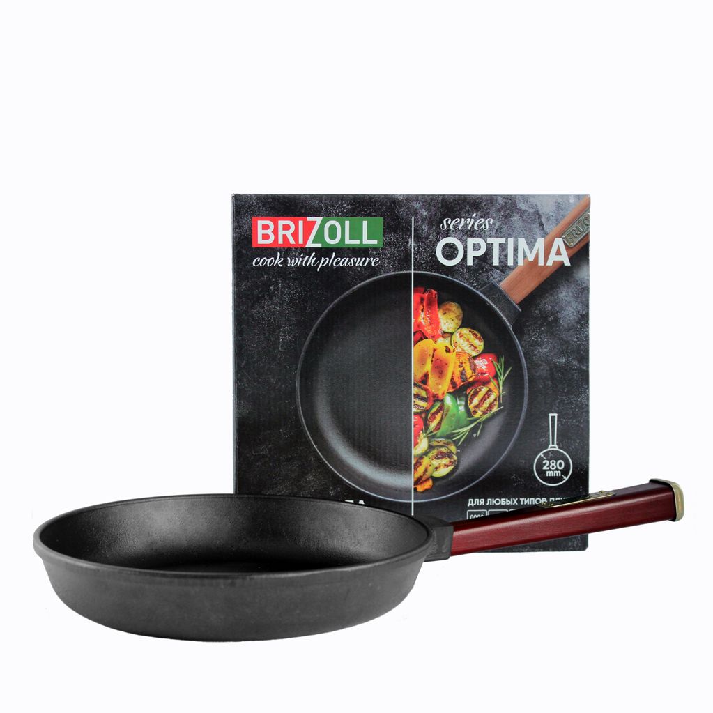 Cast iron pan with a handle Optima-Bordo 280 х 40 mm