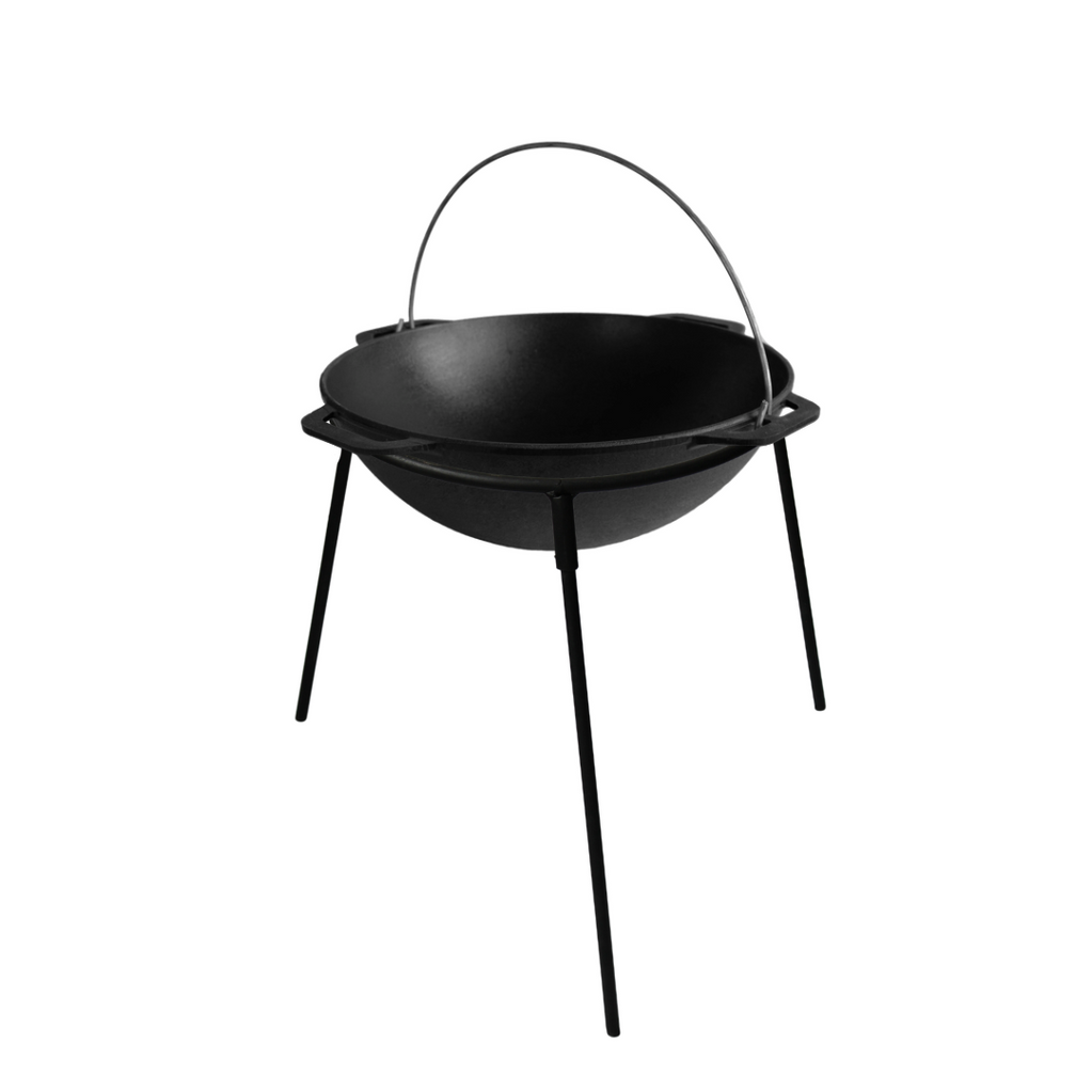 Cast iron asian cauldron 12 L with a stand