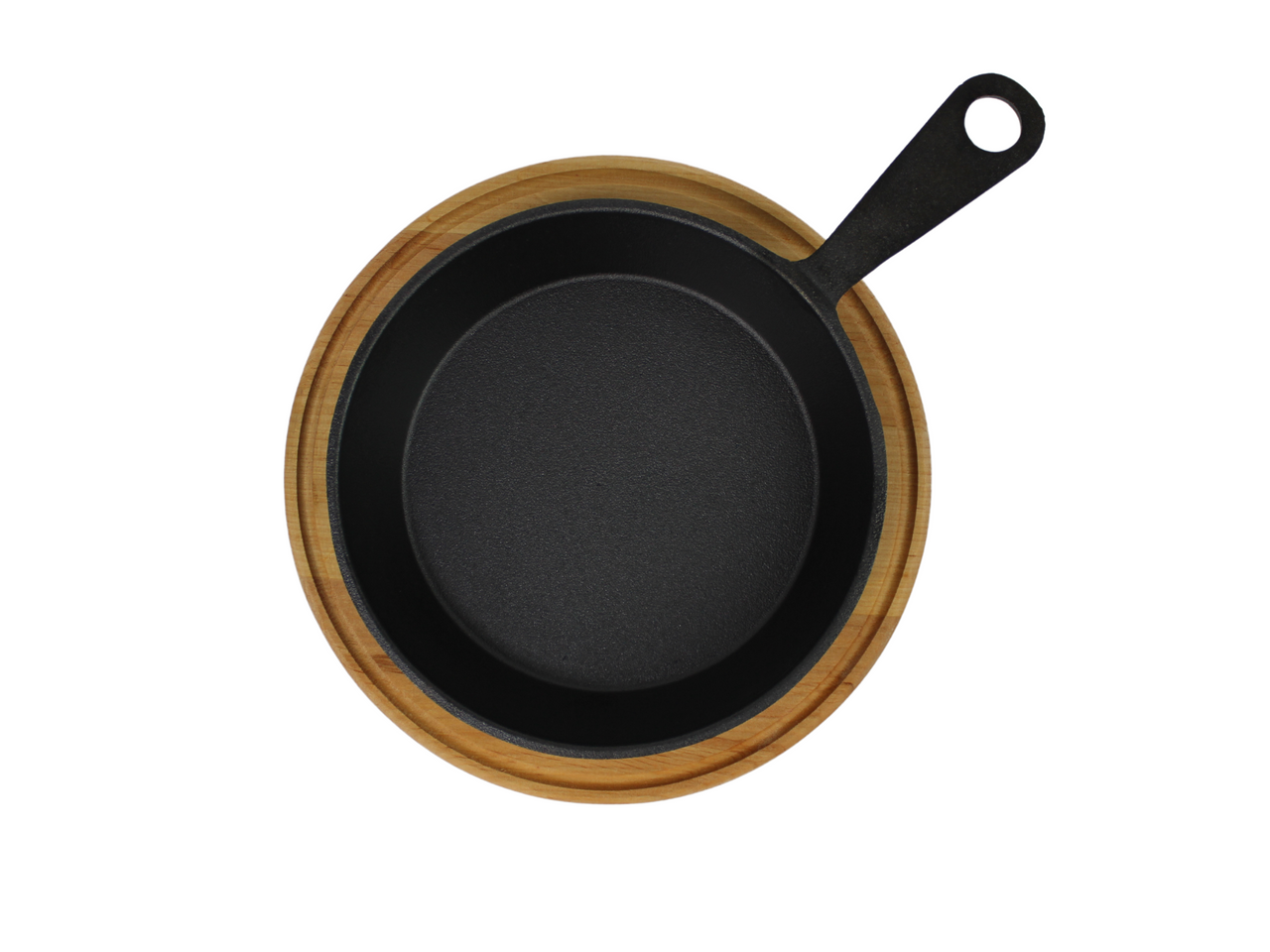 Cast iron frying pan with a handle with a stand 140 х 30 mm