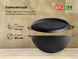 Cast iron asian cauldron 15 L WITH A GRILL LID-FRYING PAN, a bag and a tripod