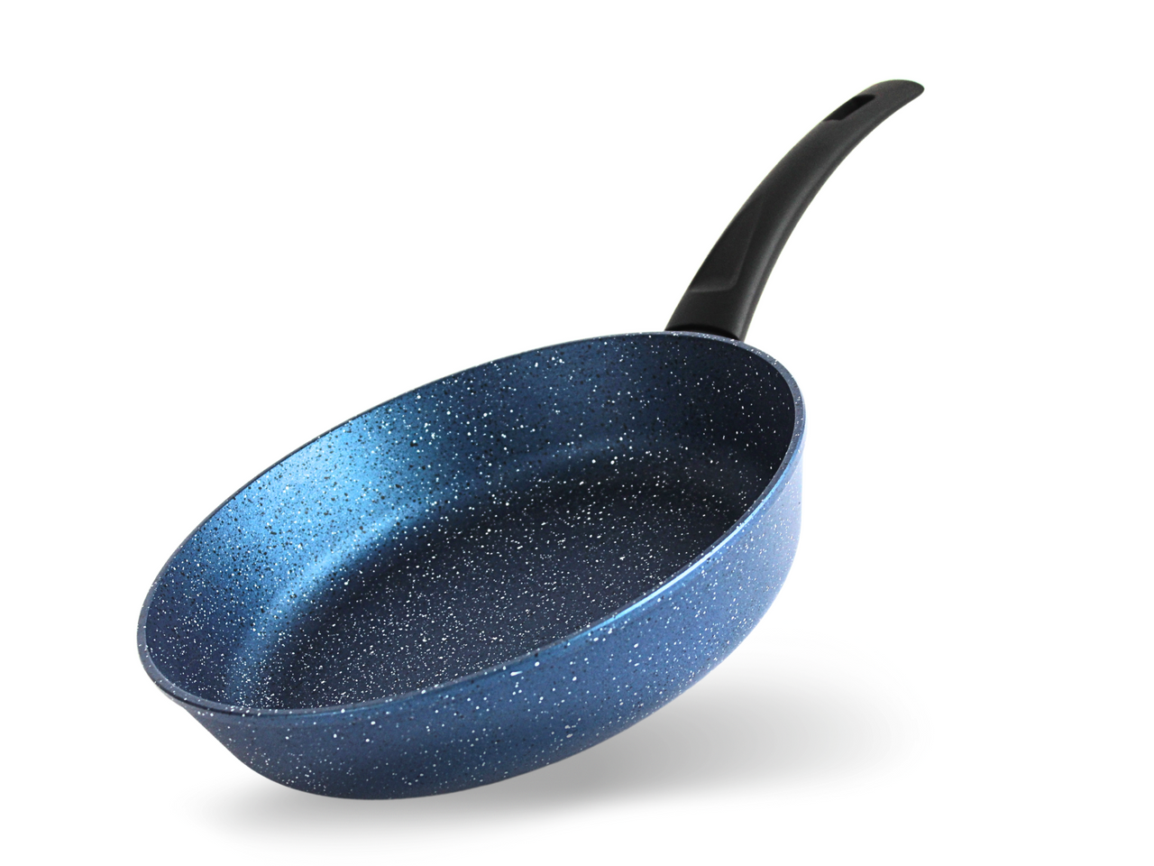 Frying pan 22 sm with non-stick coating GALAXY with a glass lid