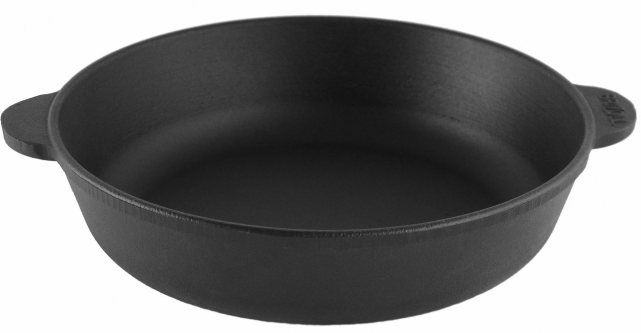 Cast iron frying pan with cast handles 300 х 60 mm