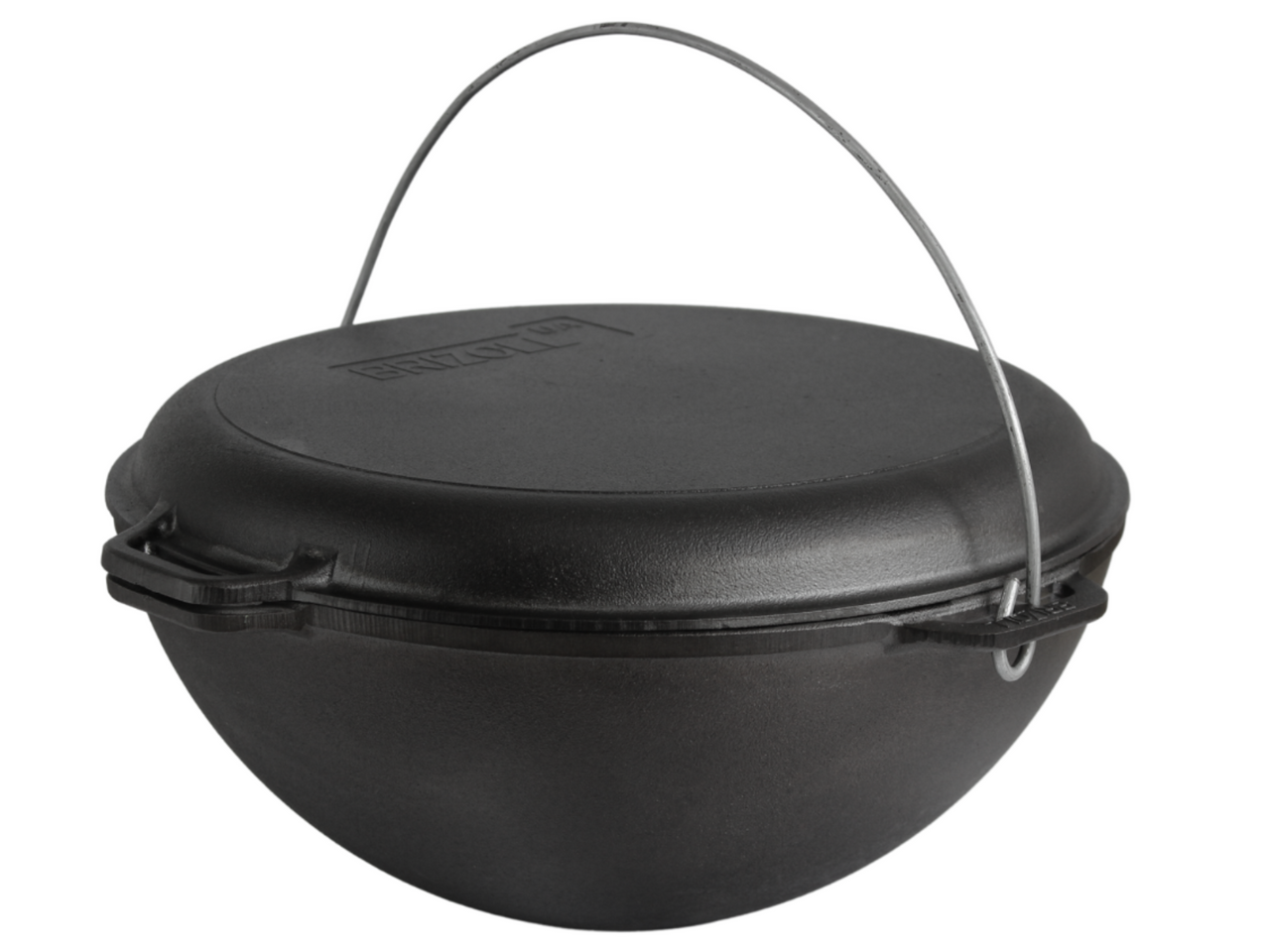 Cast iron asian cauldron 15 L WITH A GRILL LID-FRYING PAN, a bag and a stand