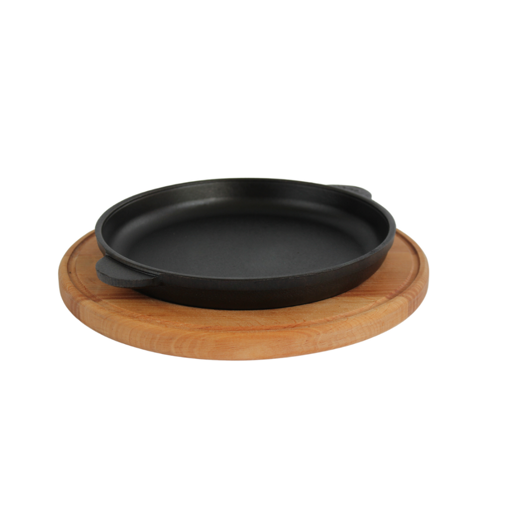 Portioned cast iron frying pan 160 х 25 mm with a round stand