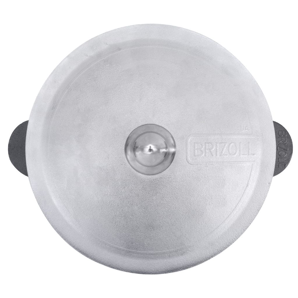 Cast iron WOK pan with aluminum lid 4,7 l