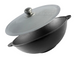 Cast iron WOK pan with aluminum lid 4,7 l