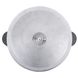 Cast iron WOK pan with aluminum lid 4,7 l