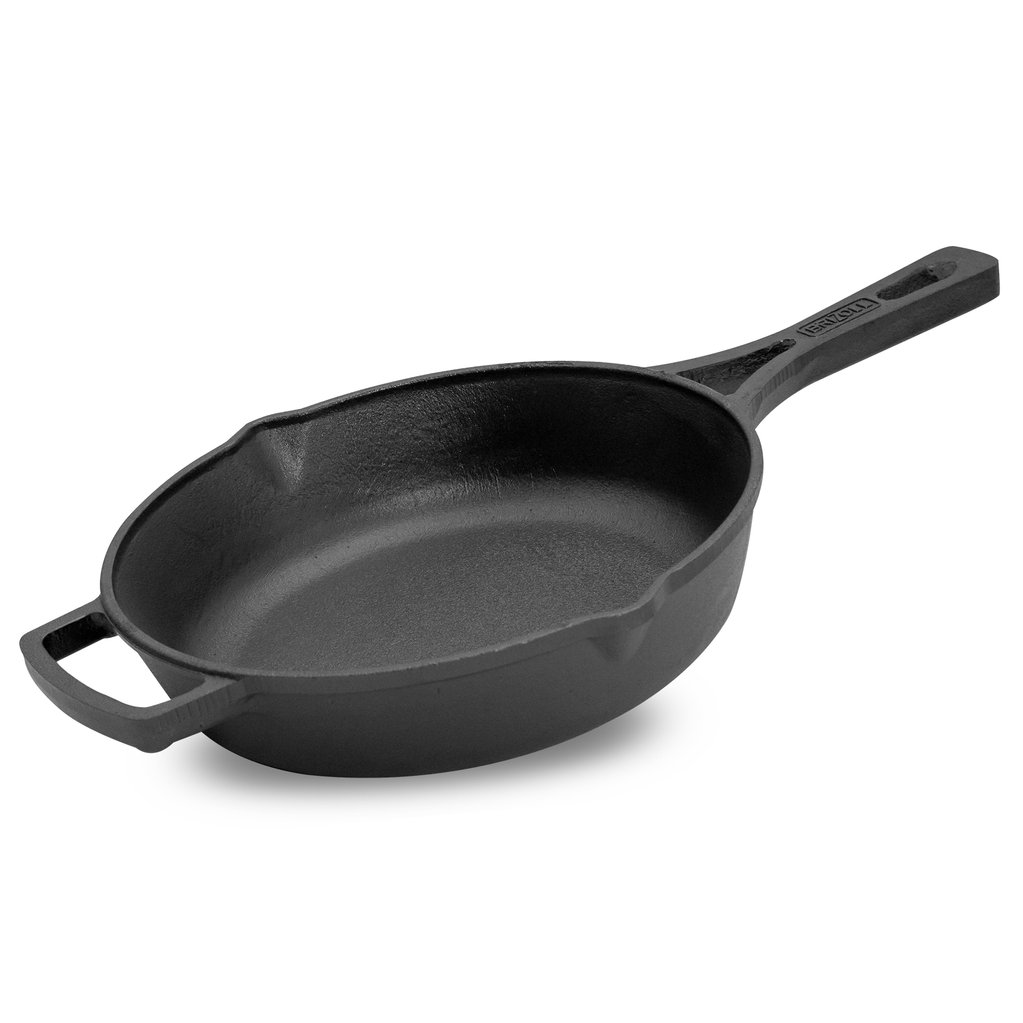 Cast iron pan with iron pen 240 х 60 mm
