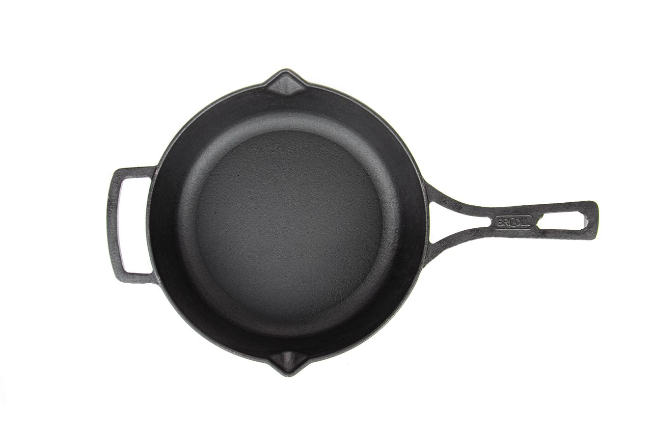 Cast iron pan with iron pen 240 х 60 mm