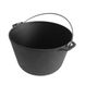 Cast iron tourist cauldron 8 L with а lid-frying pan and a bag