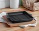 Portioned cast iron grill pan 180 х 180 х 25 mm with a stand
