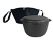 Cast iron tourist cauldron 10 L with a lid-frying pan, a bag and a tripod