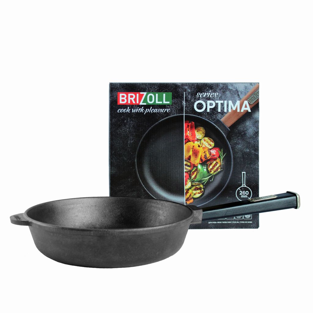 Чавунна сковорода Optima-Black 260 х 60 мм