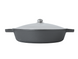 Жаровня чавунна з алюмінієвою кришкою 360 х 80 мм