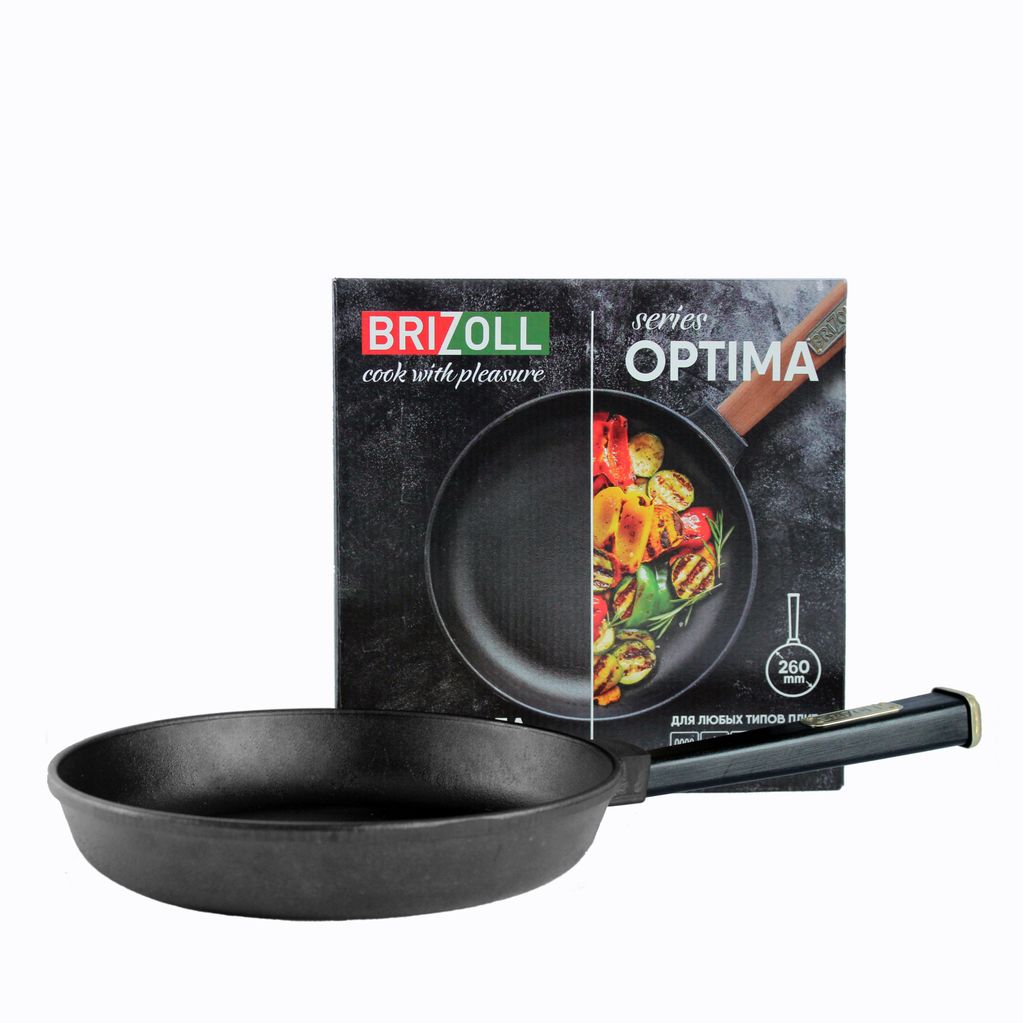 Чугунная сковорода Optima-Black 260 х 40 мм