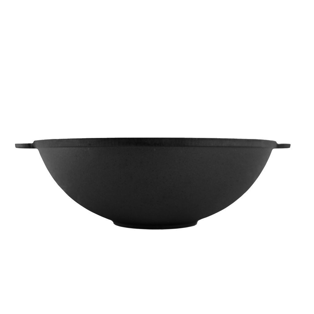 Cast iron pan WOK 4,7 L with a lid-frying pan