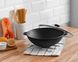 Cast iron pan WOK 4,7 L with a lid-frying pan