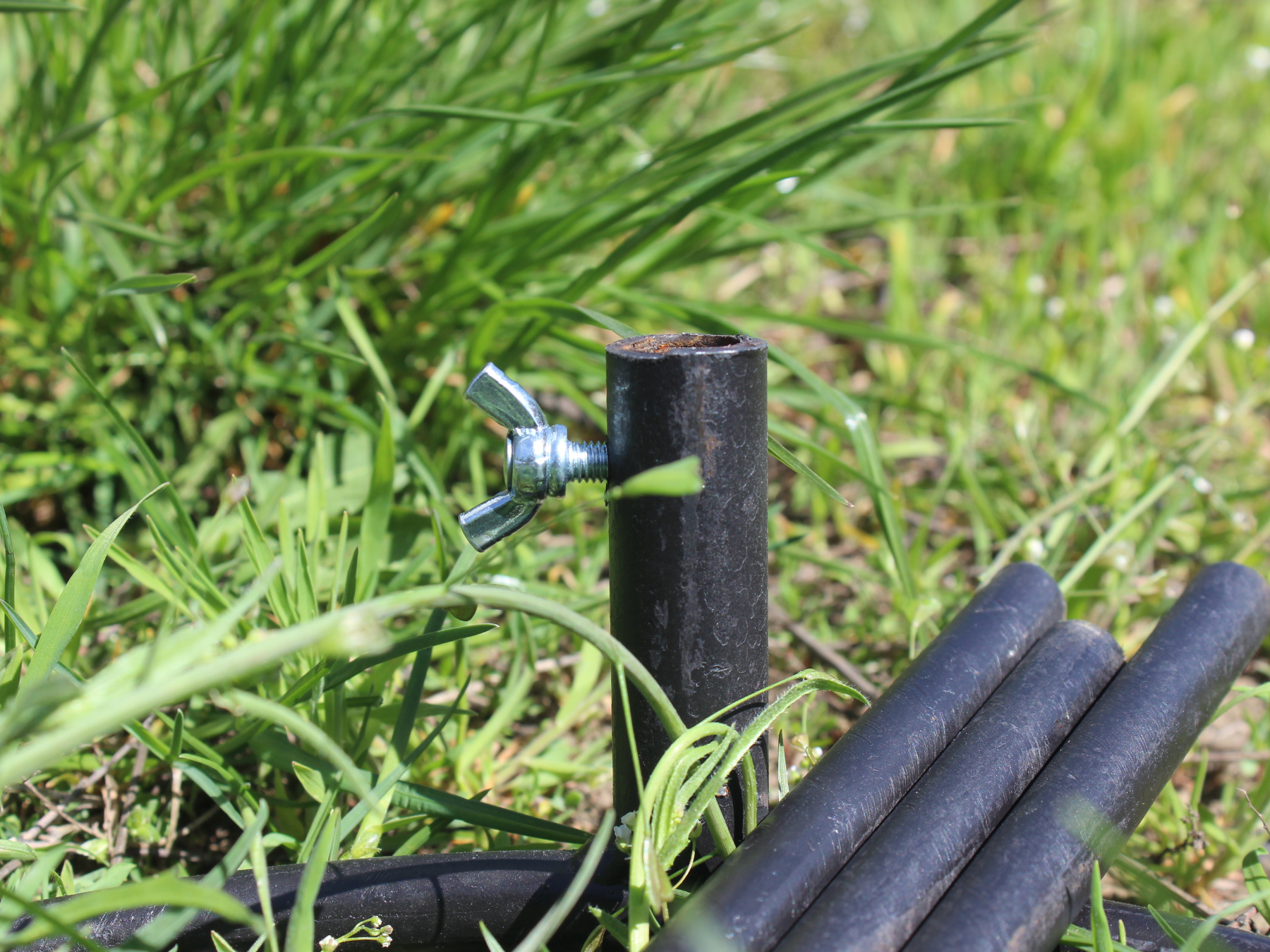 Tourist cast iron cauldron with aluminum lid 12 l and a tripod