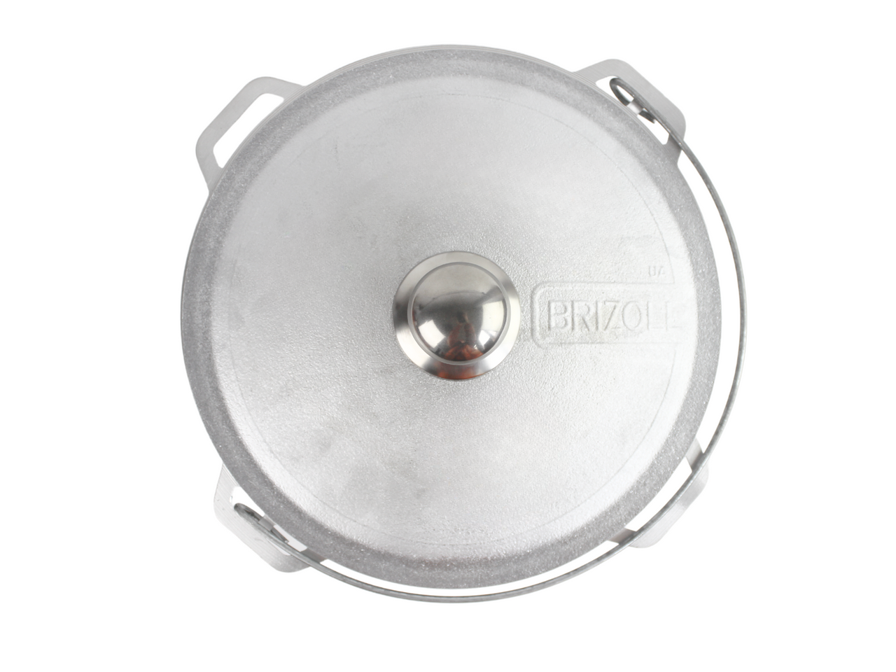 Aluminum фышфт cauldron Brizoll 6 l with bracket, lid and tripod