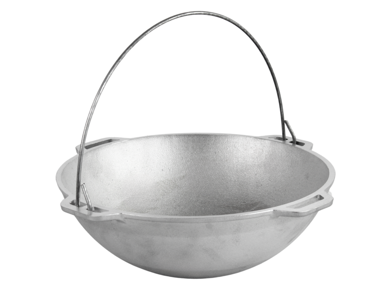 Aluminum фышфт cauldron Brizoll 6 l with bracket, lid and tripod