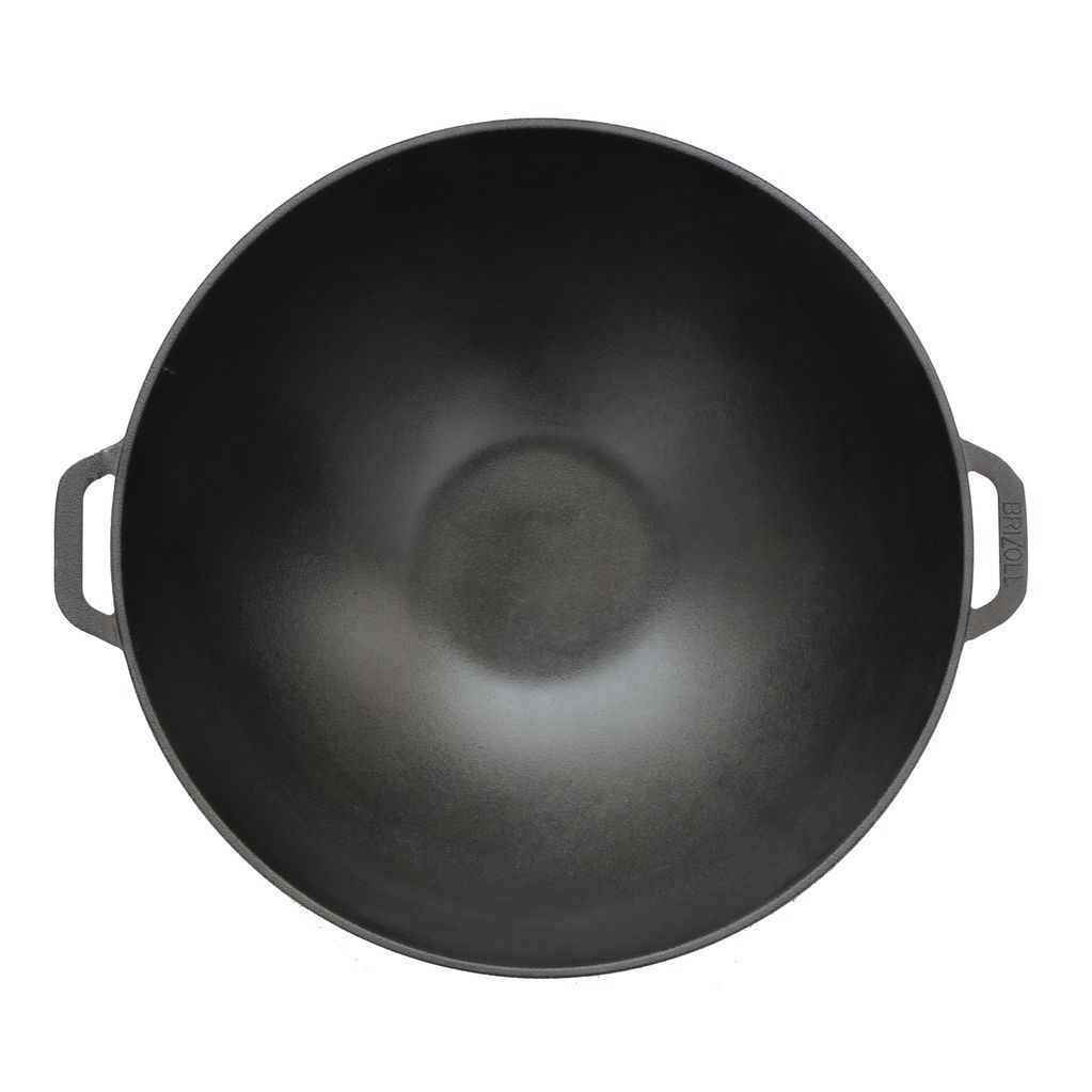 Cast iron pan WOK 8 L WITH A CAST IRON LID and a bag