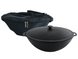 Cast iron pan WOK 8 L WITH A CAST IRON LID and a bag