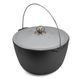 Tourist cast iron cauldron with aluminum lid 10 l