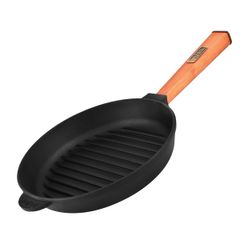 Grill cast iron pan