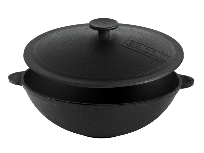 Cast iron WOK pan with а lid 4,7 l
