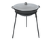 Cast iron pan WOK 8 L WITH Aluminium LID and a stand