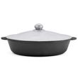 Cast iron brazier with aluminum lid 280 x 60 mm