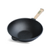 Cast iron WOK pan 2,8 l with wooden handle and cast irons lid