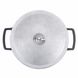 Cast iron pot with aluminum lid 6l