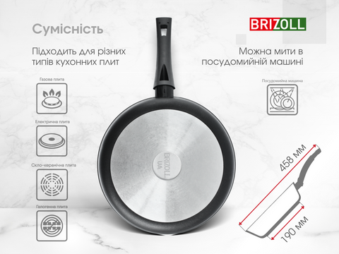 Vermicular Japan Frying Pan 26cm Glass Lid FL26-MBK