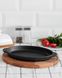 Portioned cast iron frying pan with a stand 220 х 140 x 25 mm