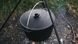 Cast iron tourist cauldron 8 L with a lid and tripod