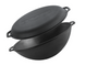 Cast iron pan WOK 8 L WITH A LID-FRYING PAN and a bag