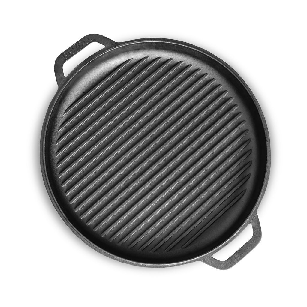 Cast iron pan WOK 8 L WITH A GRILL LID-FRYING PAN and a stand
