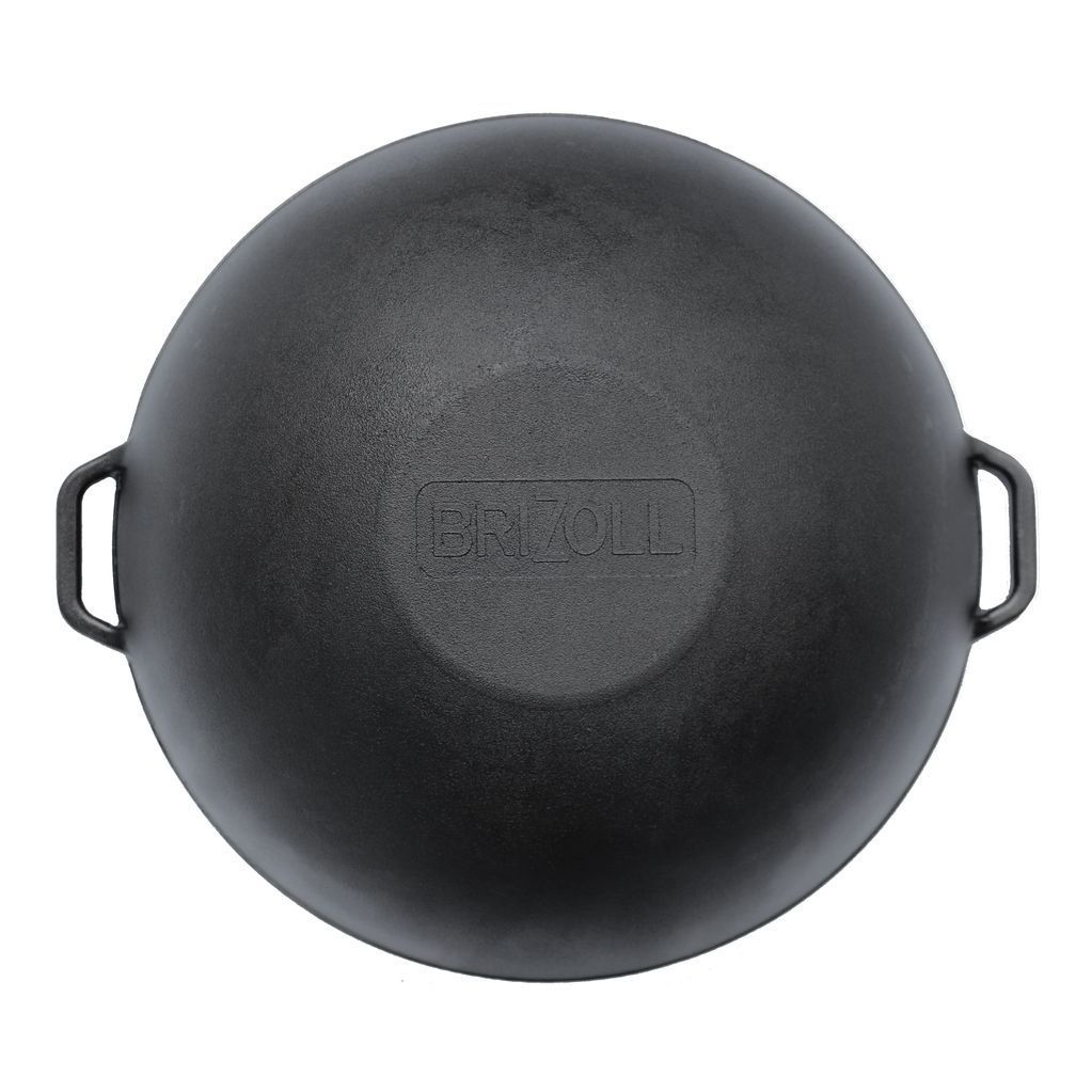 Cast iron pan WOK 8 L WITH A GRILL LID-FRYING PAN and a stand