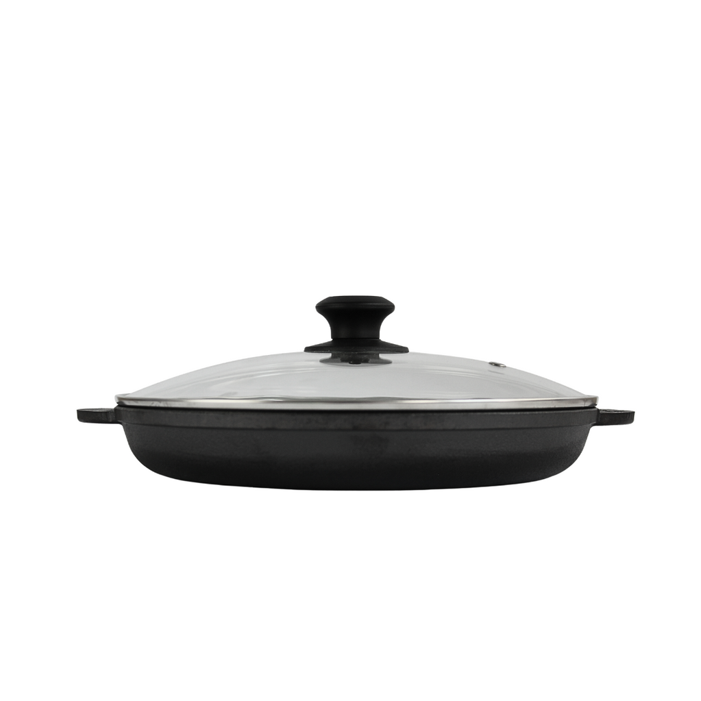 Cast iron grill pan 260 х 35 mm Monolith with a glass lid
