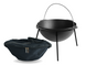 Cast iron asian cauldron 15 L with a bag and a stand